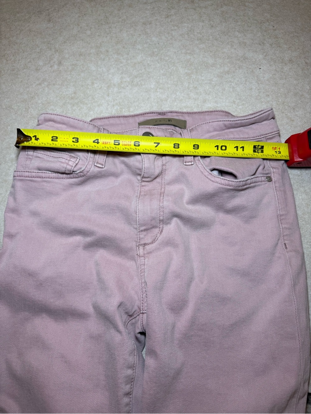 Joe's Jeans Mauve Pink Skinny Straight Leg Jeans Size 27 - Picture 8 of 9